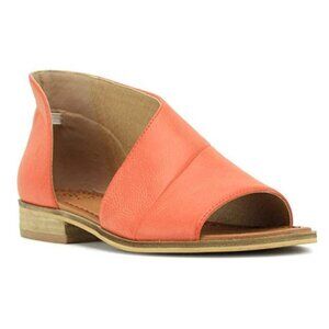 Beast Fashion D'Orsay Cut Out Ankle Flat Bootie